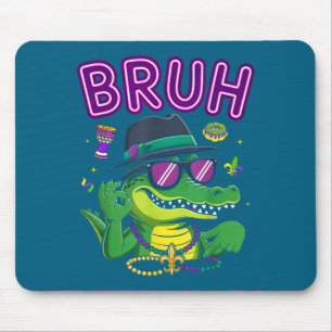 Six Seven Bruh Mardigator Alligator Illustration Mouse Mat