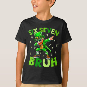 Six seven bruh st patricks day shirt dabbing