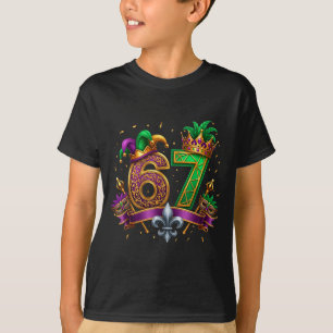 Six Seven Carnaval Festival 67 Meme Funny Mardi Gr T-Shirt
