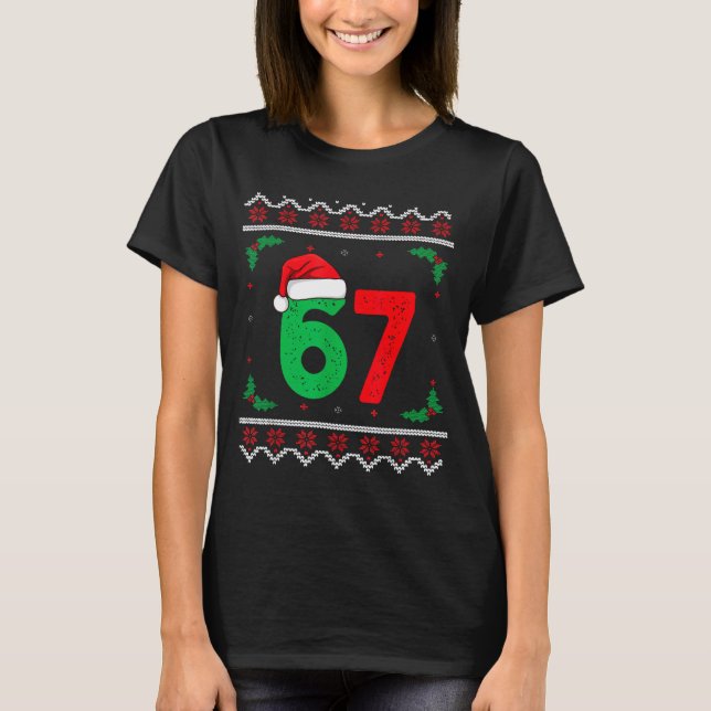 Six Seven Christmas 6 7 Ugly Christmas Sweater  (Front)