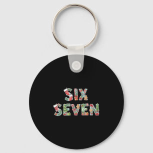 Six Seven Christmas Meme 67 Funny Holiday Men Wome Key Ring