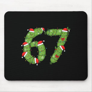 Six Seven Christmas Pickle Funny Holiday 67 Meme  Mouse Mat
