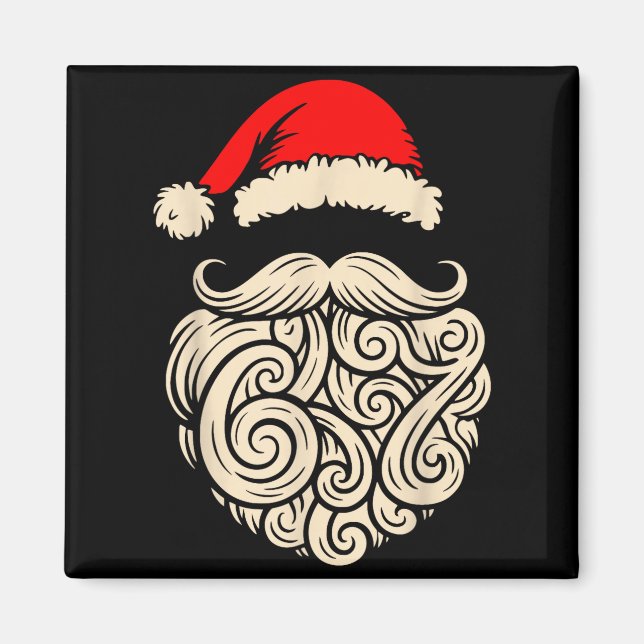 Six Seven Christmas Santa Meme 6 7 Holiday Humor D Magnet (Front)