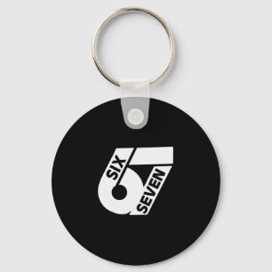 Six Seven Cool Meme 67 Funny Number  Key Ring