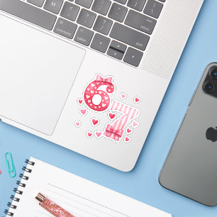 Six Seven Cute Valentine Sticker