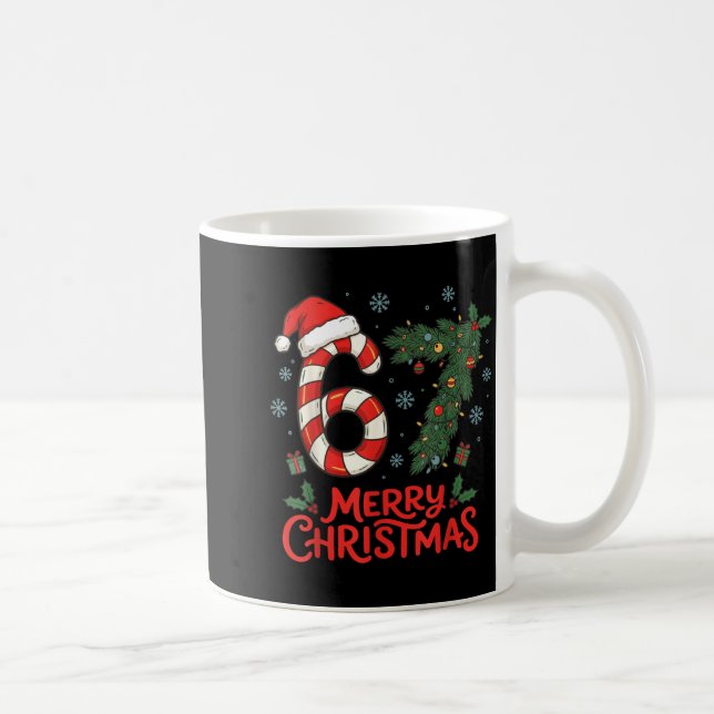 Six Seven Funny 6 7 Meme Christmas  Coffee Mug (Right)