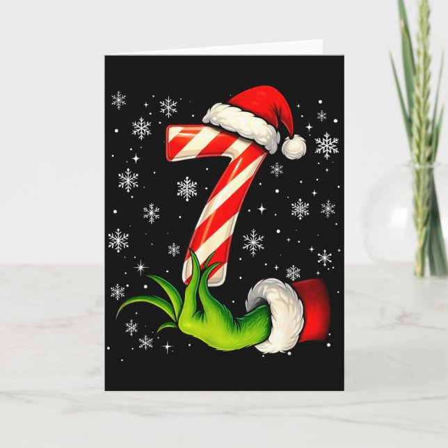 Six Seven Funny Christmas Couple Matching Meme  Card (Front)
