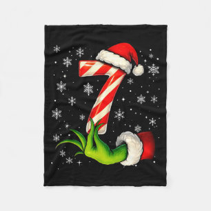 Six Seven Funny Christmas Couple Matching Meme Fleece Blanket