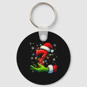 Six Seven Funny Christmas Meme Couple Matching  Key Ring