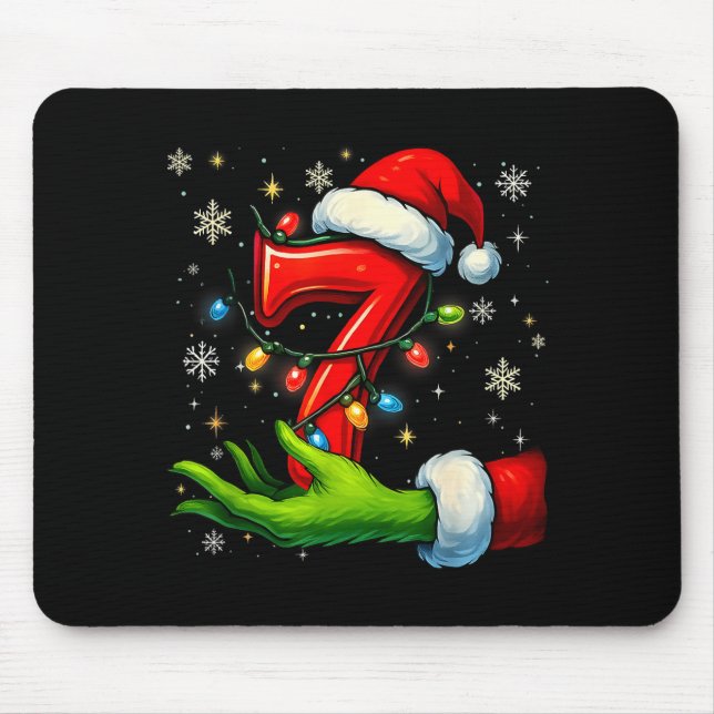 Six Seven Funny Christmas Meme Couple Matching  Mouse Mat (Front)