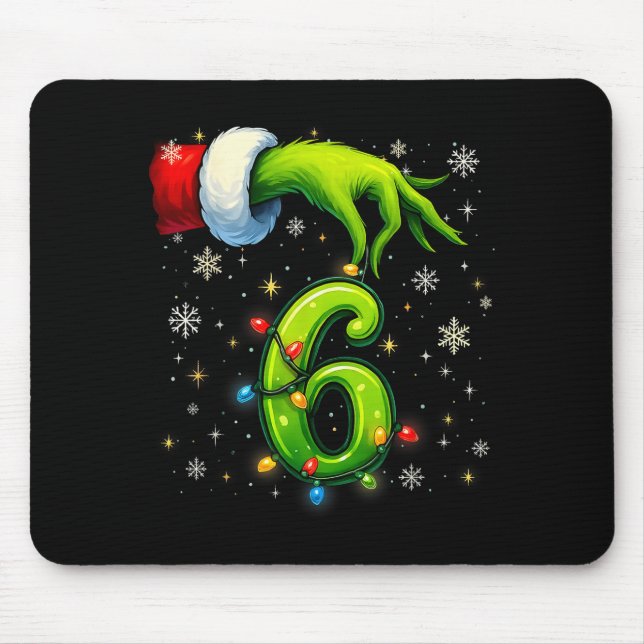 Six Seven Funny Christmas Meme Couple Matching  Mouse Mat (Front)