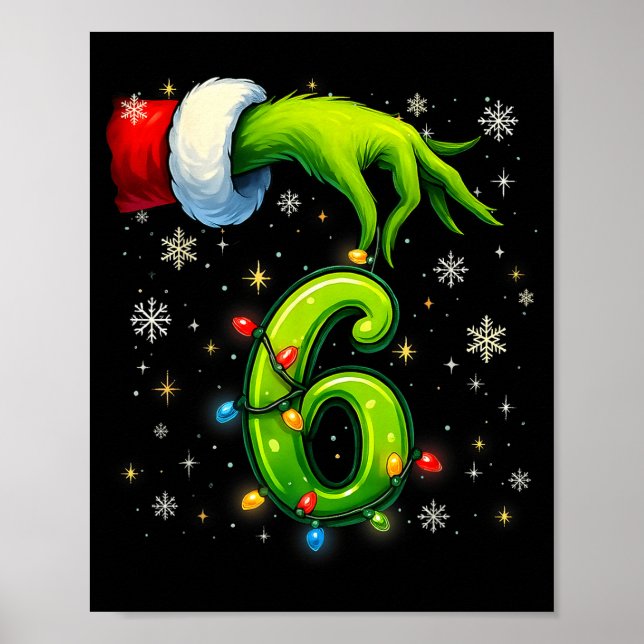 Six Seven Funny Christmas Meme Couple Matching  Poster (Front)