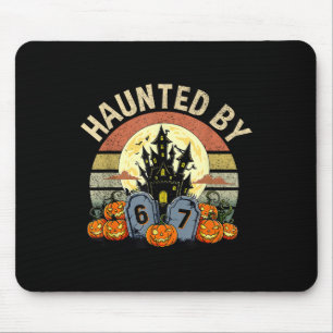 Six Seven Gen Alpha Z Halloween 6767 Funny Haunted Mouse Mat