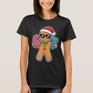 Six Seven Gingerbread 67 Funny Christmas Boys Kids T-Shirt