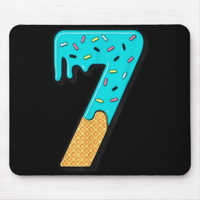 Six Seven Ice Cream 67 Fun Mason Meme Easy Hallowe Mouse Mat (Front)