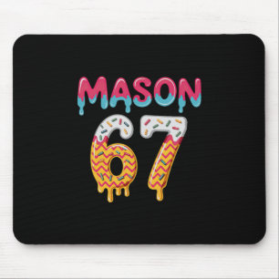 Six Seven Ice Cream Drip 67 Mason Meme Mouse Mat
