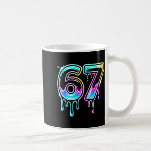 Six Seven Ice Cream Drip Cool Meme 67 Funny 6 7 Bo Coffee Mug