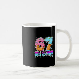 Six Seven Ice Cream Drip Cool Meme 67 Funny Gen Al Coffee Mug