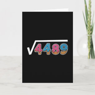 Six Seven Ice Cream Drip Cool Meme 67 Funny Square Card