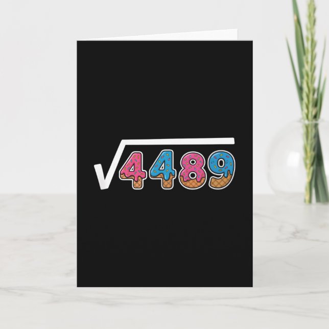 Six Seven Ice Cream Drip Cool Meme 67 Funny Square Card (Front)