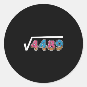 Six Seven Ice Cream Drip Cool Meme 67 Funny Square Classic Round Sticker