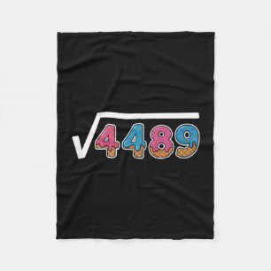 Six Seven Ice Cream Drip Cool Meme 67 Funny Square Fleece Blanket