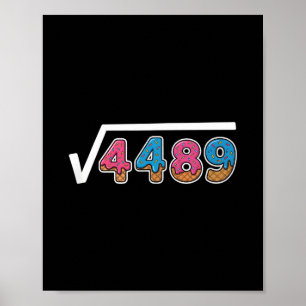 Six Seven Ice Cream Drip Cool Meme 67 Funny Square Poster