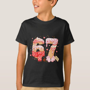 Six Seven Ice Cream Drip Cool Meme 67 Funny Valent T-Shirt