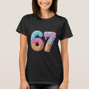 Six Seven Ice Cream Drip Funny 67 Meme Number 6 An T-Shirt