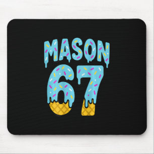 Six Seven Ice Cream Drip Mason 67 Meme Halloween ( Mouse Mat