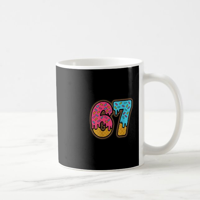 Six Seven Ice Cream Drip Sport 67 Fun Mason Meme ( Coffee Mug (Right)