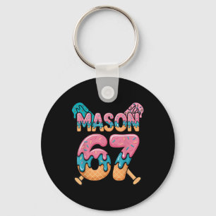 Six Seven Ice Cream Drip Sport 67 Fun Mason Meme _ Key Ring