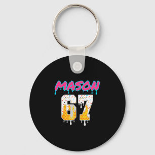 Six Seven Ice Cream Drip Sport 67 Fun Mason Meme  Key Ring
