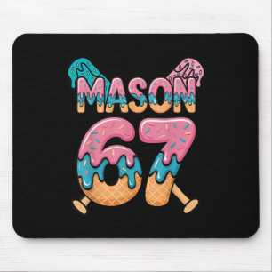 Six Seven Ice Cream Drip Sport 67 Fun Mason Meme _ Mouse Mat