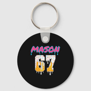 Six Seven Ice Cream Drip Sport 67 Fun Mason Meme P Key Ring