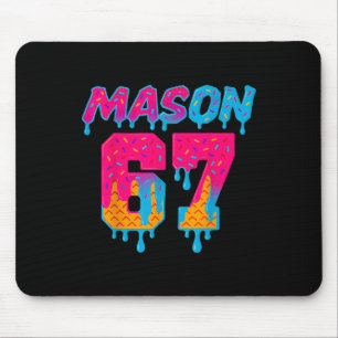 Six Seven Ice Cream Drip Sport 67 Mason Meme  Mouse Mat