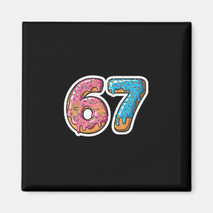 Six Seven Ice Cream Drip Sports Cool Meme 67 Funny Magnet
