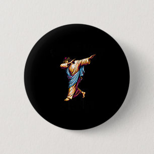 Six Seven Jesus Dabbing Christmas 6 7 Meme 67 Kids Cm Round Badge