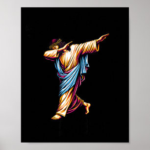 Six Seven Jesus Dabbing Christmas 6 7 Meme 67 Kids Poster
