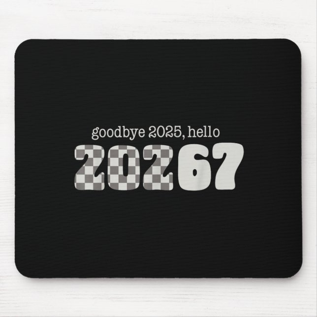 Six Seven Kids New Years Goodbye 2026 Hello 67 Num Mouse Mat (Front)