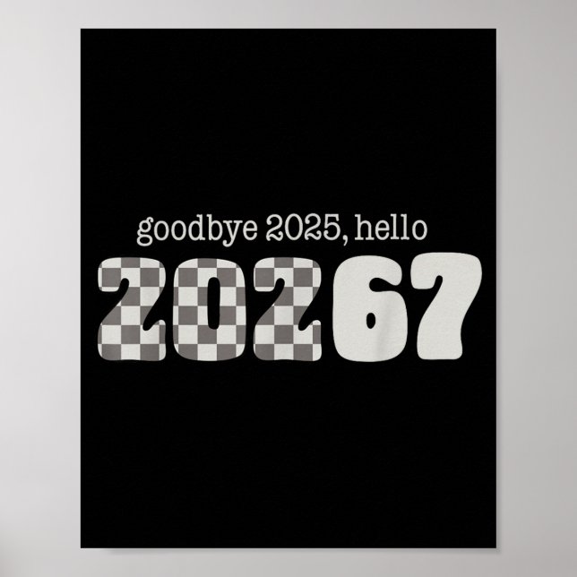 Six Seven Kids New Years Goodbye 2026 Hello 67 Num Poster (Front)
