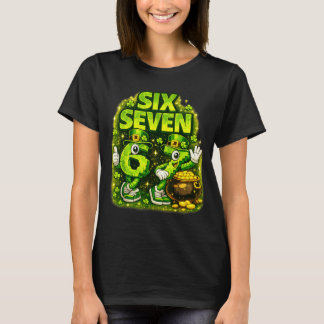 Six seven lucky shamrock 67 st patricks day boy T-Shirt
