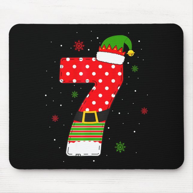 Six Seven Matching 67 Christmas Elf Hat Meme Gen A Mouse Mat (Front)