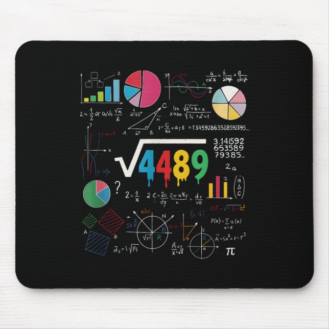 Six Seven Math Teacher 67 Meme Square Root 4489 Sl Mouse Mat (Front)