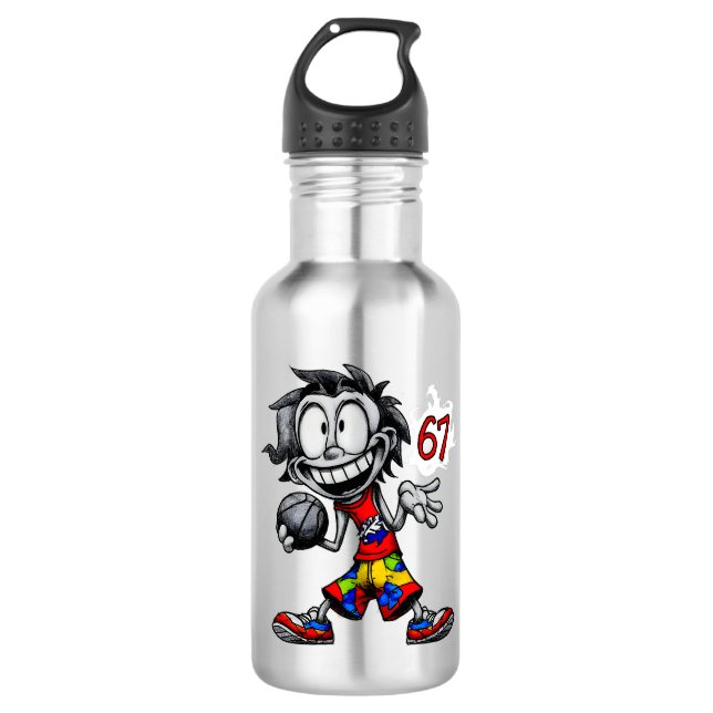 Six seven! Meme 532 Ml Water Bottle (Front)