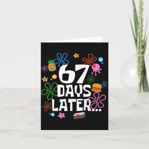 Six Seven Meme 67 Days Of School Later Funny Teach Card