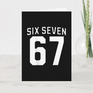 Six Seven Meme 67 Sports Jersey For Boys Girls Kid Card
