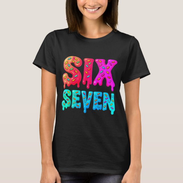 Six Seven Meme 67 Srts Jersey For Boys Girls Kids  T-Shirt (Front)