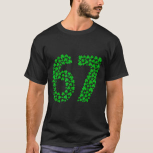 Six Seven Meme 67 St Patrick's Day Shamrocks Men W T-Shirt