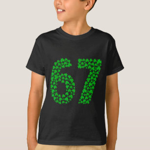 Six Seven Meme 67 St Patrick's Day Shamrocks Men W T-Shirt